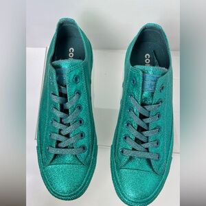 Converse : Women’s. Sparkling Teal Sneakers. New size 9
